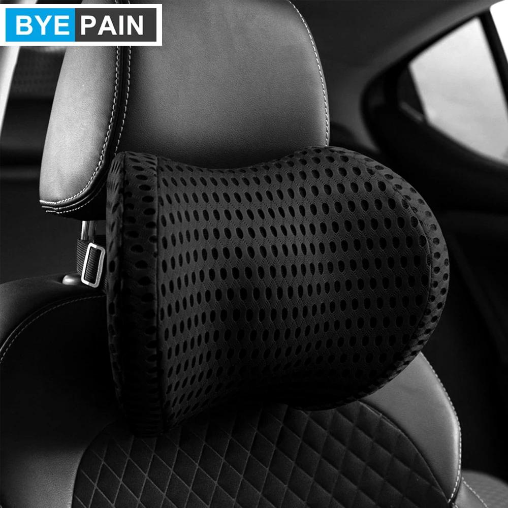 BYEPAIN 1Pcs Neck Pillow Headrest Support Cushion - Clinical Grade Memory Foam for Chairs, Recliners, Driving Bucket